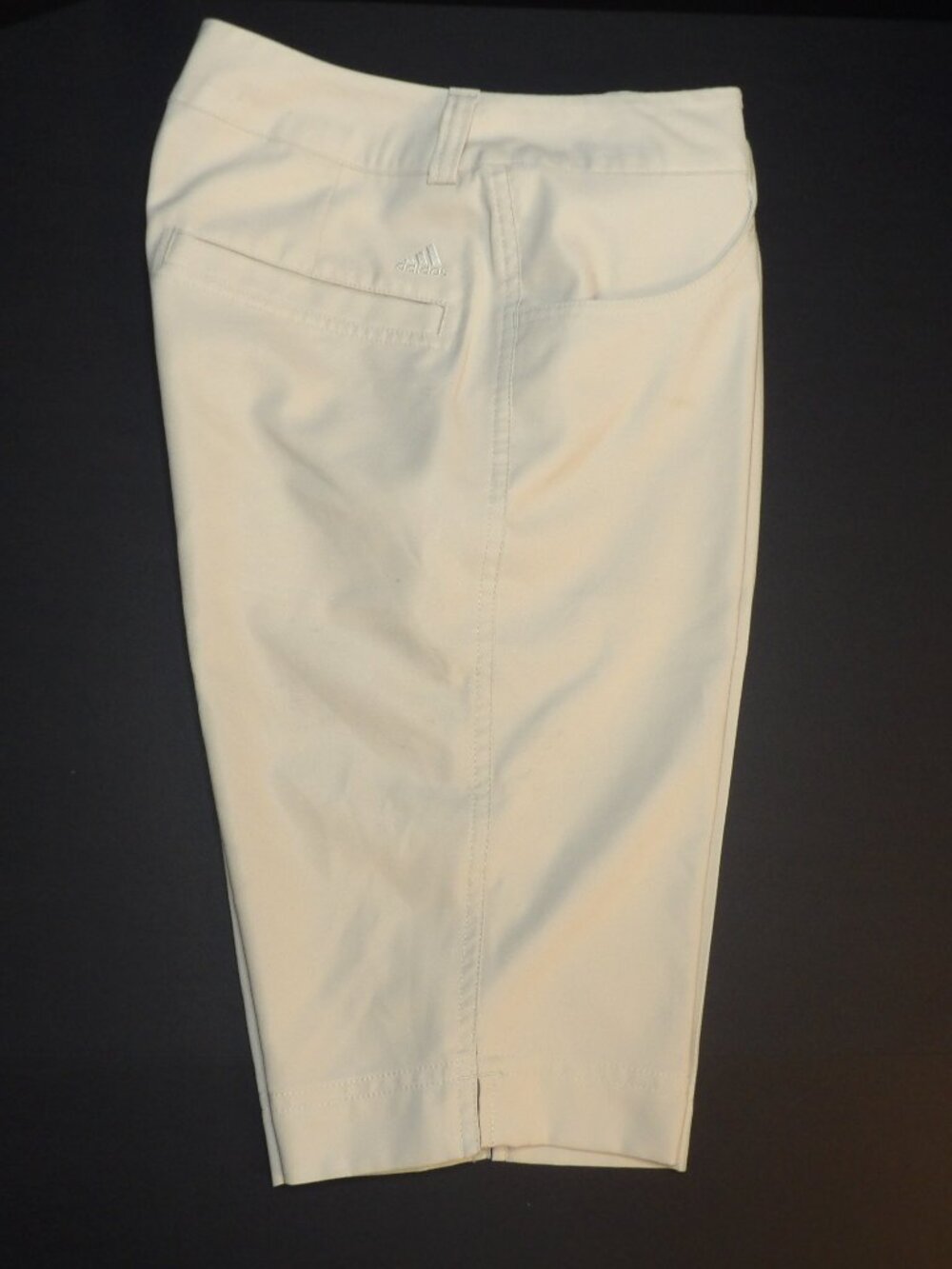 Adidas ClimaLite Ladies Cream Bermuda Shorts Size 2